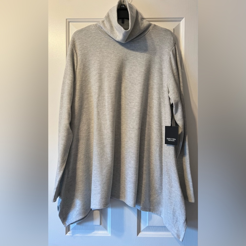 Vera Wang Cozy Turtleneck Sweatshirt